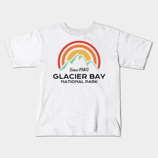 Glacier Bay National Park Retro Kids T-Shirt